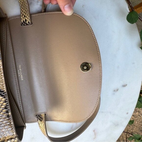 Saint Laurent Kaia Python Crossbody - Picture 13 of 16